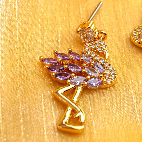 Kate Spade Pink Flamingo Statement Earrings - Picture 5 of 5